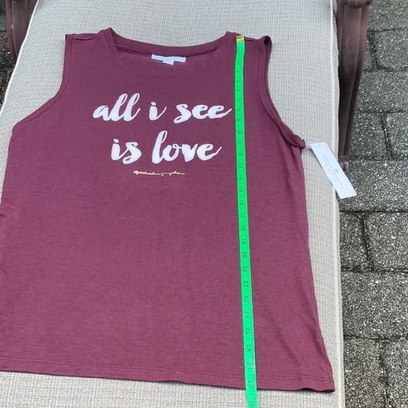 Spiritual Gangster Maroon Sleeveless Muscle Tee - Picture 4 of 6